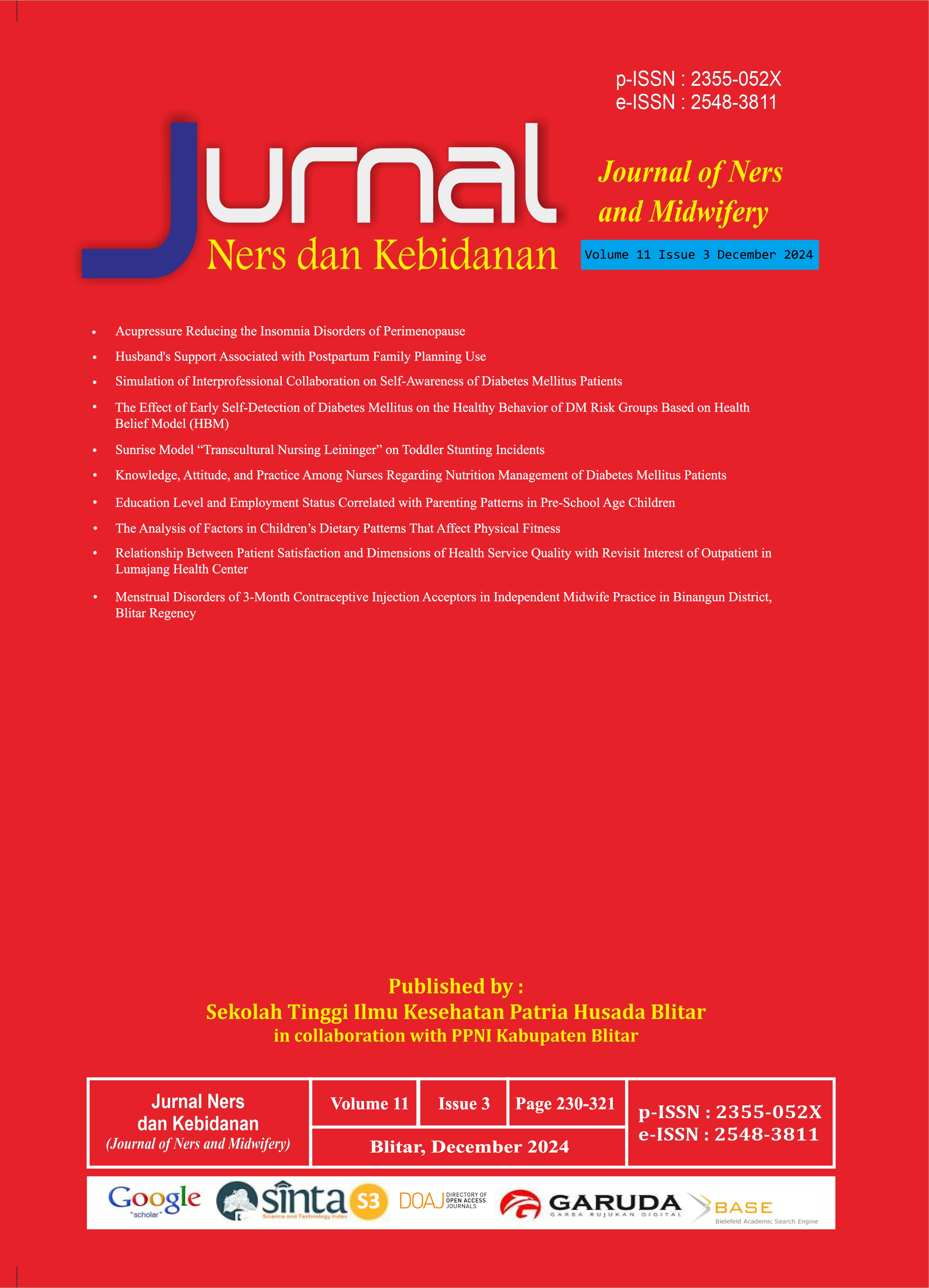 Menstrual Disorders of 3-Month Contraceptive Injection Acceptors in Independent Midwife Practice in Binangun District, Blitar Regency